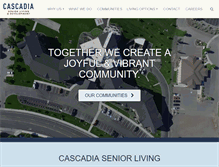 Tablet Screenshot of cascadiaseniorliving.com